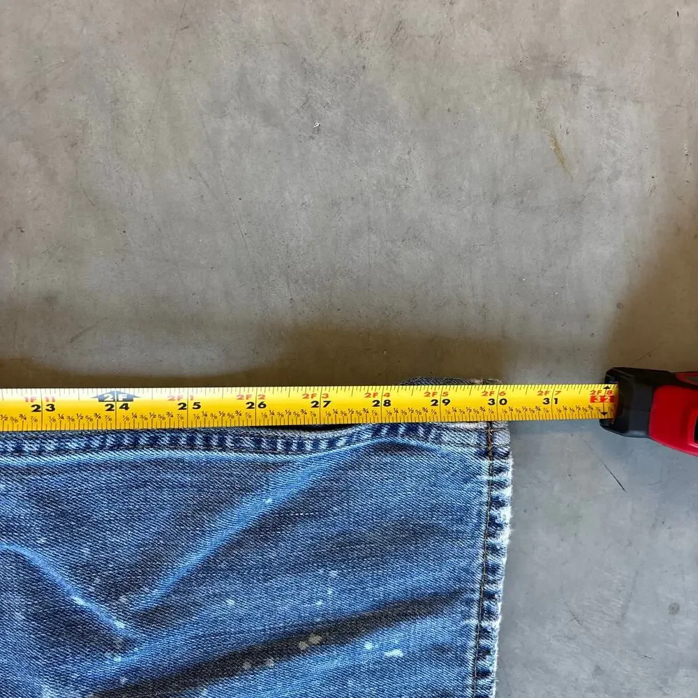 y2k vintage faded painted bootcut flared jeans